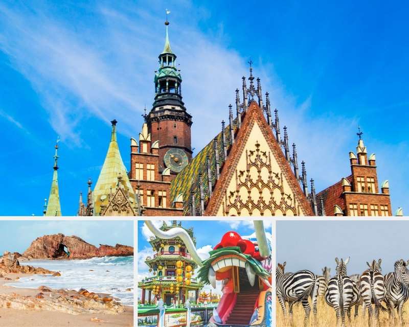 kierunki w letnim rozkładzie Air France KLM 2018 kolaz