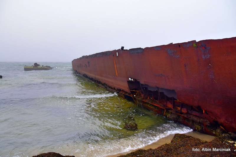 Wrak statku ORP Wicher II oraz ORP Grom II na Helu 30